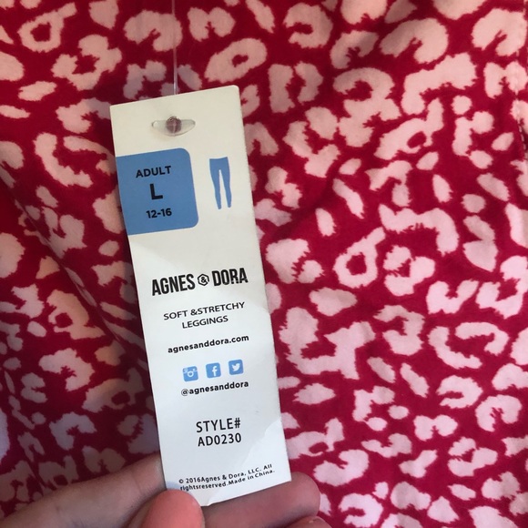 Pink Leopard Print Leggings - Picture 5 of 7